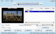 AAA DVD To Zune Converter screenshot